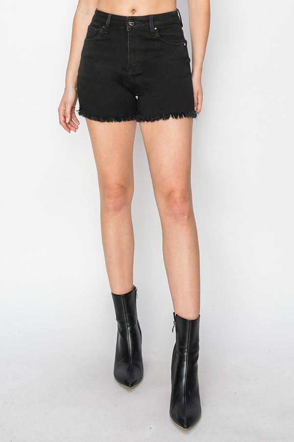 The Melody Black Denim Shorts
