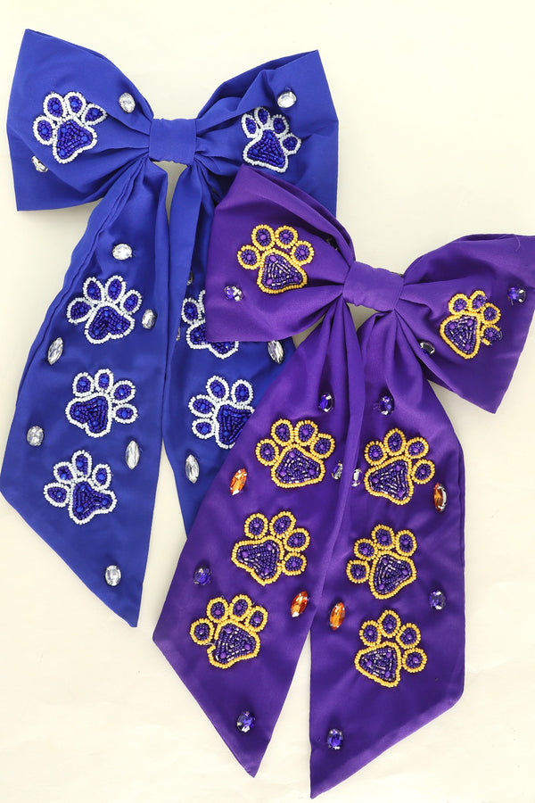 Game Day Tiger Paw Bow