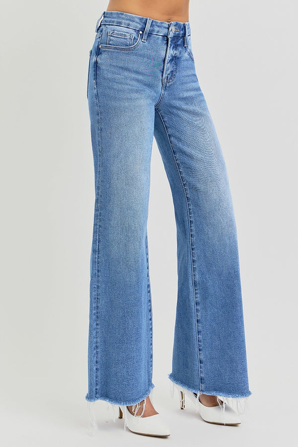The Lorilie Tummy Control Mid Rise Denim | RISEN