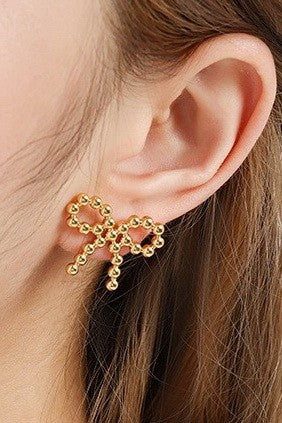 Beaded Bow Earring