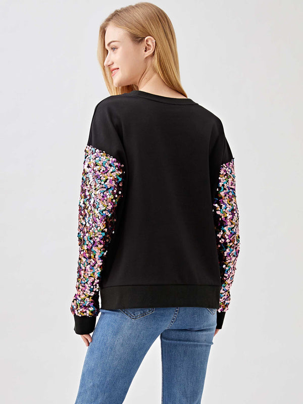 Nutcracker Sequin Sleeve Top