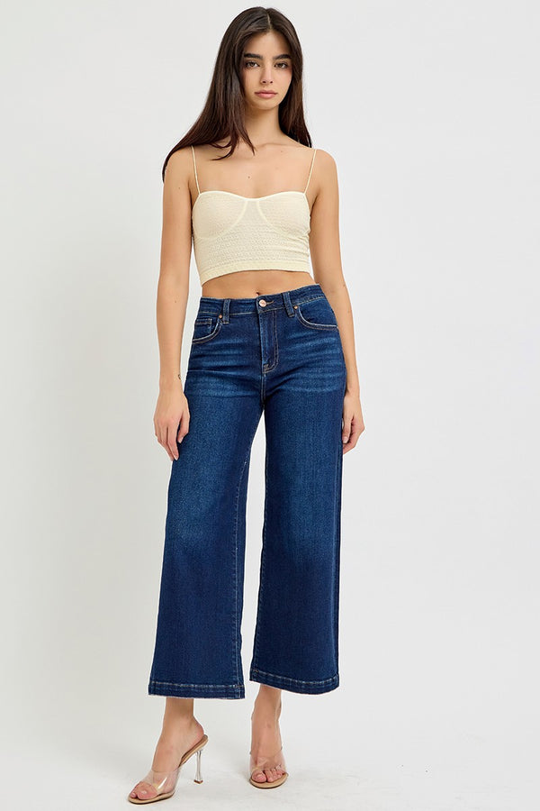 The Ava Denim Highrise Cropped | RISEN