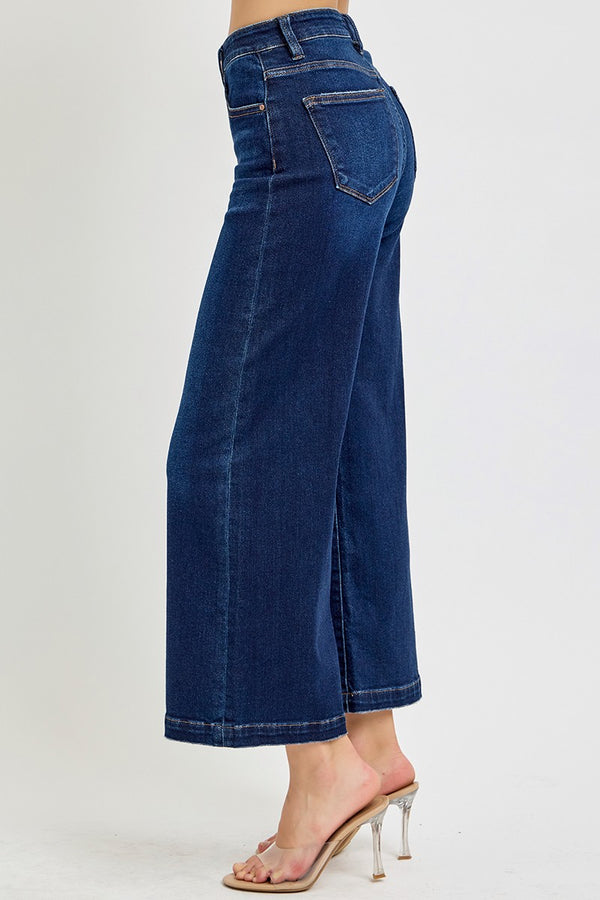 The Ava Denim Highrise Cropped | RISEN