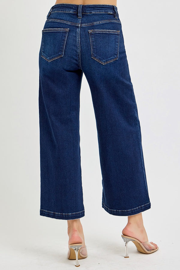 The Ava Denim Highrise Cropped | RISEN