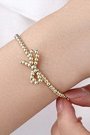 Beaded Bow Bracelet