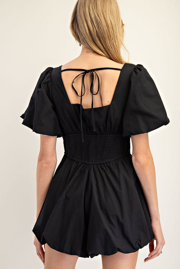 Puff Short Sleeve Romper | FINAL SALE