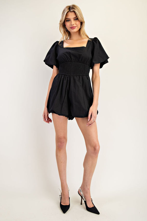 Puff Short Sleeve Romper | FINAL SALE