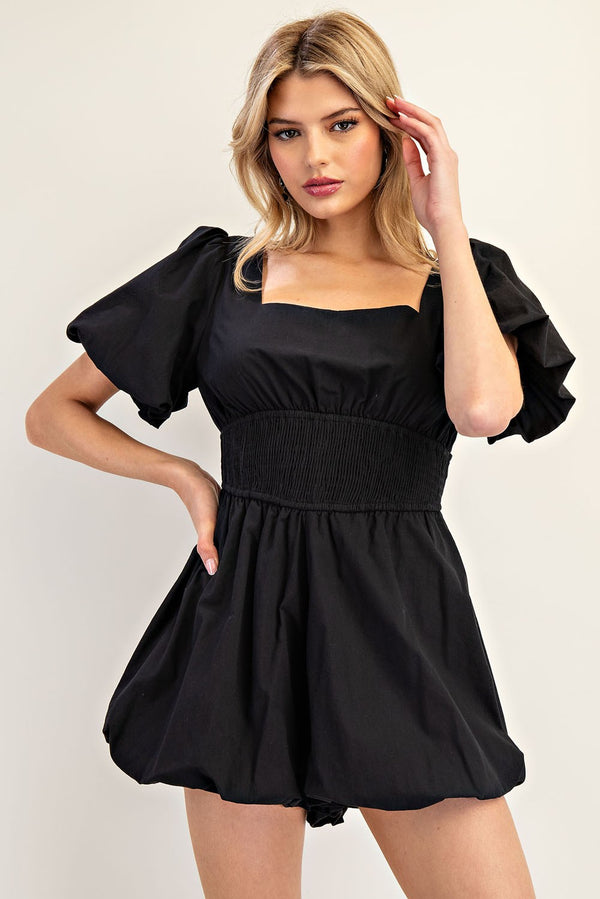 Puff Short Sleeve Romper | FINAL SALE