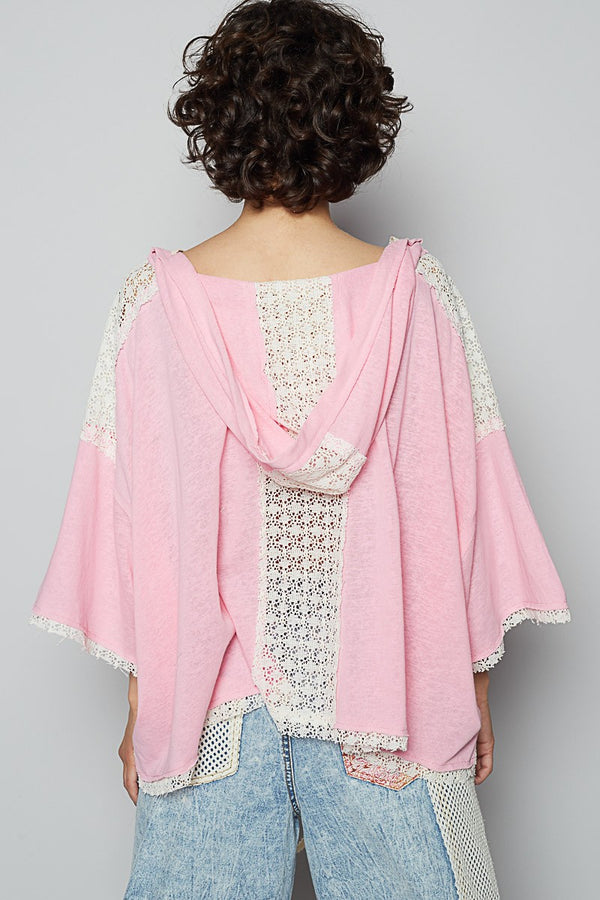 Candy Pink Peace Sign Top