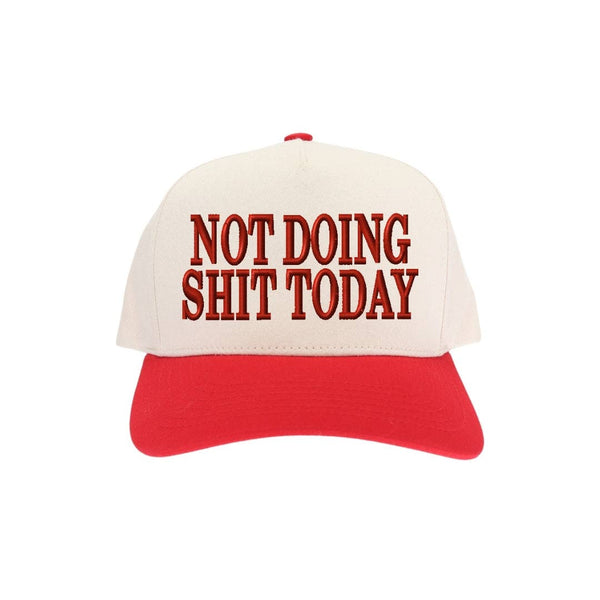 Not Doing Shit Embroidered Trucker Hat