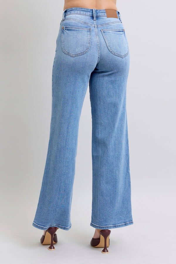 The Jenni HW Vintage Wash Retro Wide Leg | Judy Blue