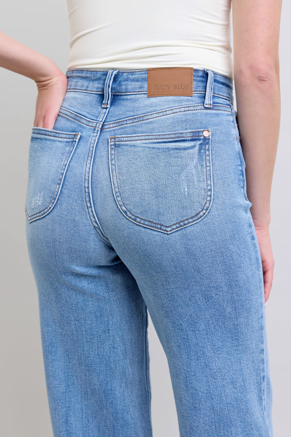 The Jenni HW Vintage Wash Retro Wide Leg | Judy Blue