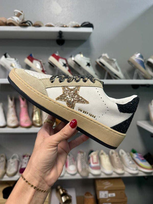 Gold and Black Denisse 34 Sneaker | Vintage Havana