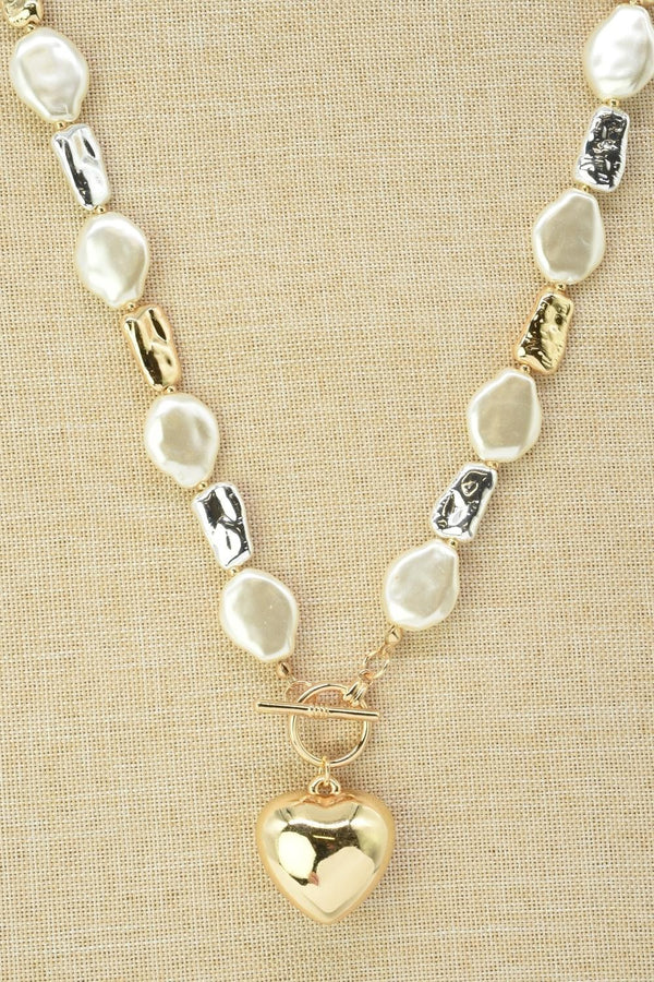 Silver and Gold Chunky Necklace