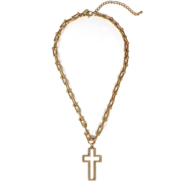 Chunky Gold Cross Chain
