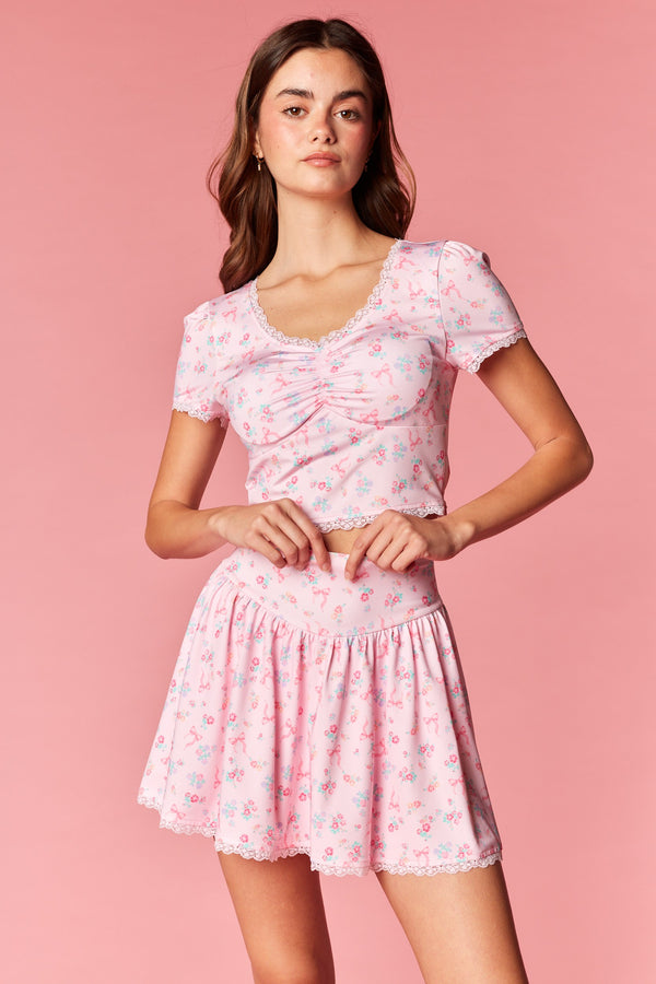 Floral Printed Atheleisure Set