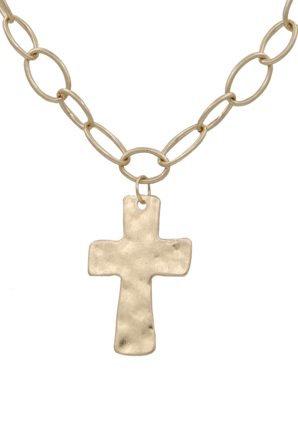 Everlasting Hammer Cross Chain Necklace