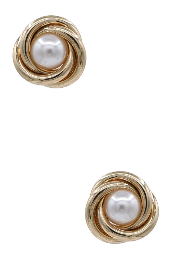 Pearl and Gold Studs
