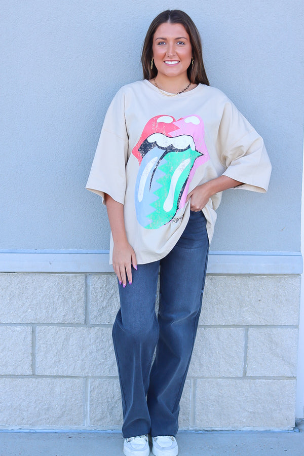 Rock N Roll Oversized Graphic