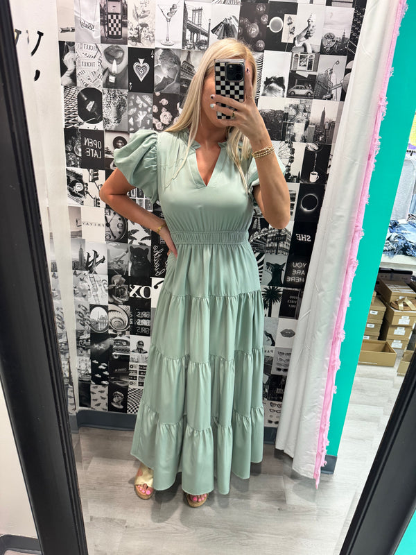 Sage Green Dreams Dress
