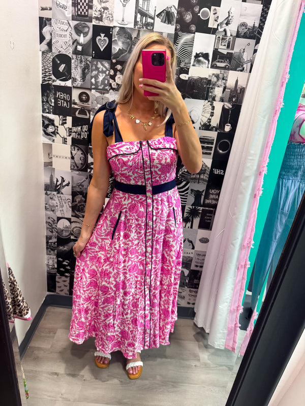 Perfectly Pretty Dress Hot Pink
