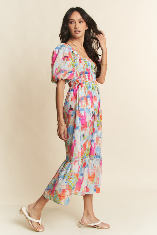 Sights to See Midi Dress