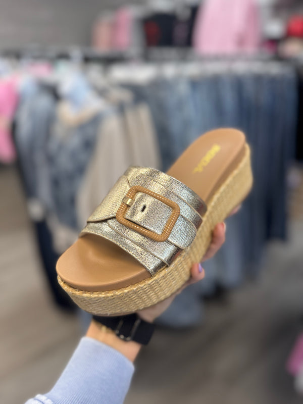 Lulah Platform Sandal Gold