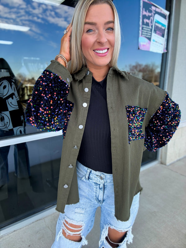 Just a Sparkling - Olive Shacket