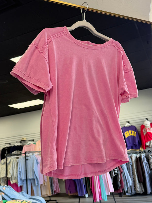 My Favorite Find | Acid Wash Cuffed Short Sleeve Tee