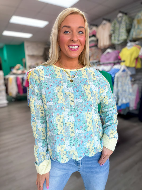 Blue Skies & Buttercups Pullover