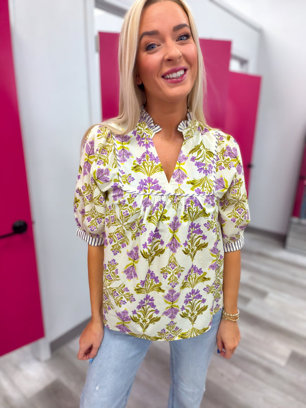 Among the Violets Top