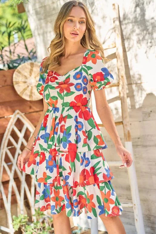 Take Me Through The Flowers Dress - Regular and Plus