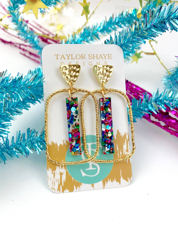 Rainbow Brighter Days Stick Hoops