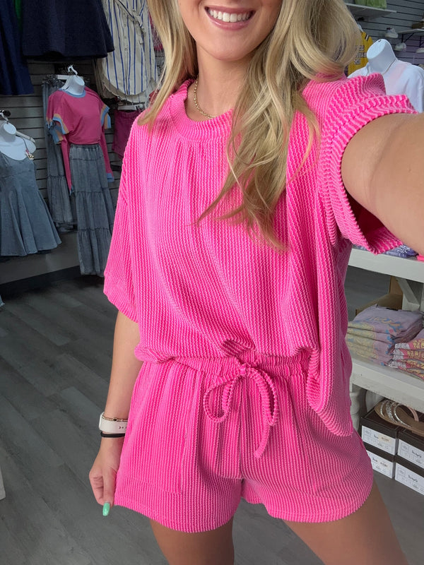 My Way Ribbed Round Neck Set