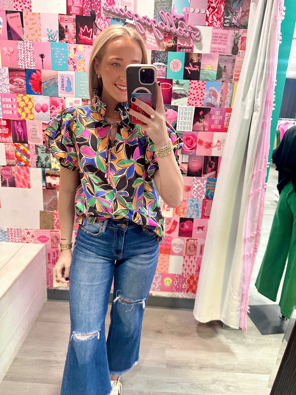Vibrant Flower Top