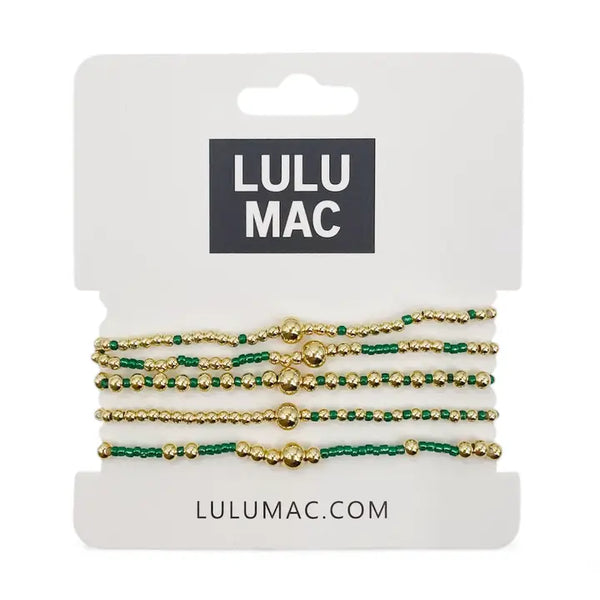 Green Bracelet Stack | LULU MAC