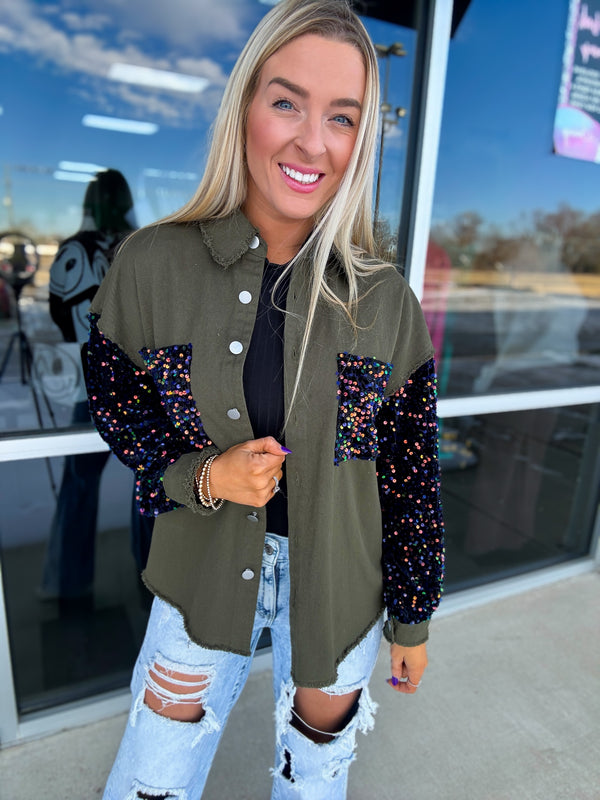 Just a Sparkling - Olive Shacket