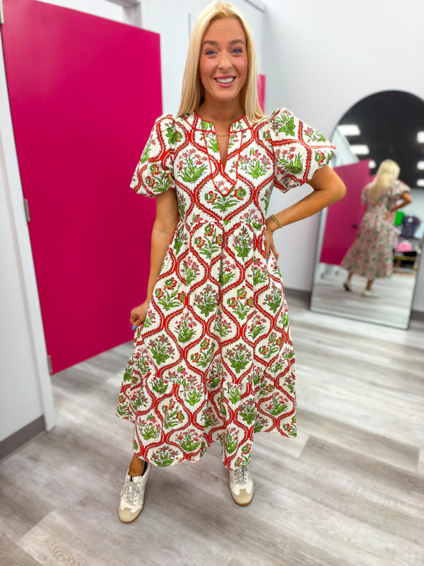 The Market Day Midi | Red