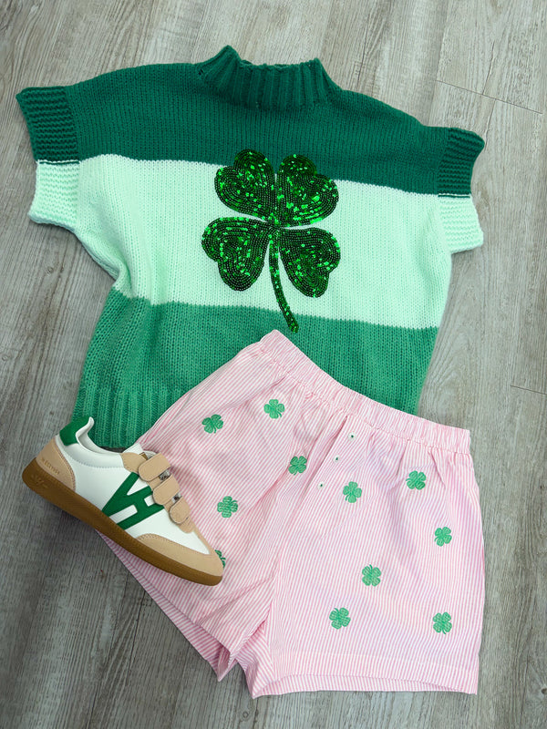 Lucky Clover Embroidery Boxer Short