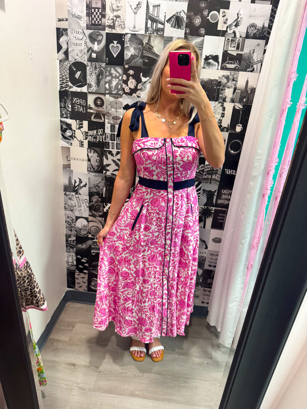 Perfectly Pretty Dress Hot Pink