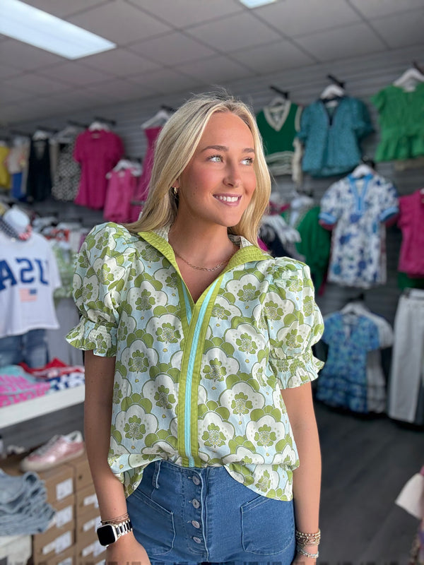 Lovely Bliss Chartreuse Top