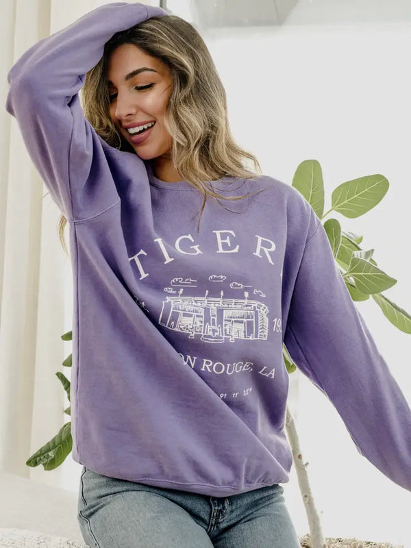 Tigers Stadium Coordinates Sweatshirt