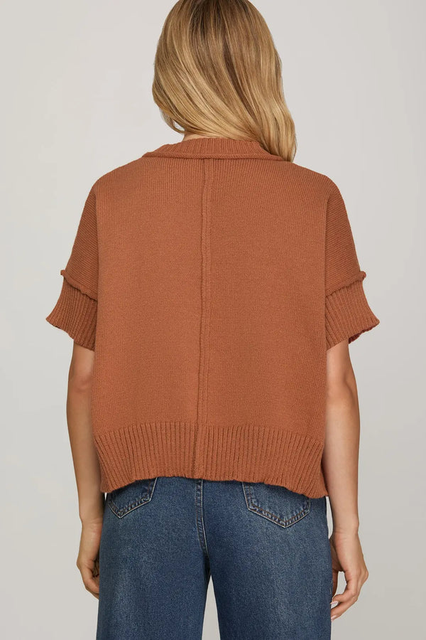 Seam Sweater | Cinnamon