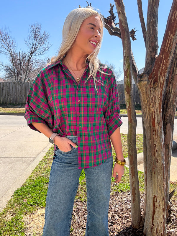 Plaid Days Ahead Top