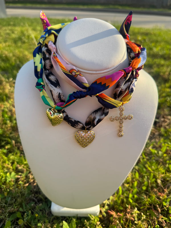 Scarf Bandana Charm Necklaces