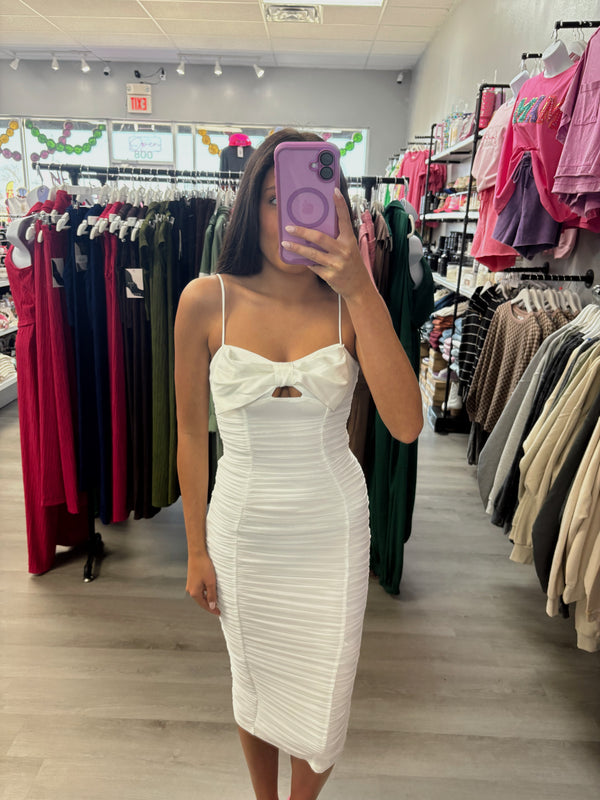 Bow Midi Dress