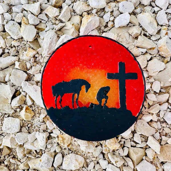 Cowboy Cross Car Freshie