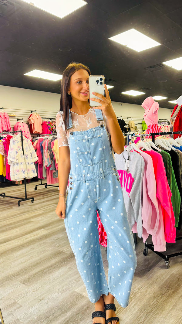 The Playful Polka Dot Overalls