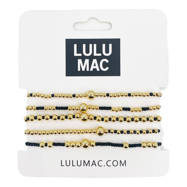 LULU MAC Beaded Bracelet | Black