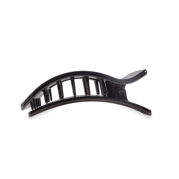 Flat Rectangle Hair Clip | Medium | Jet Black